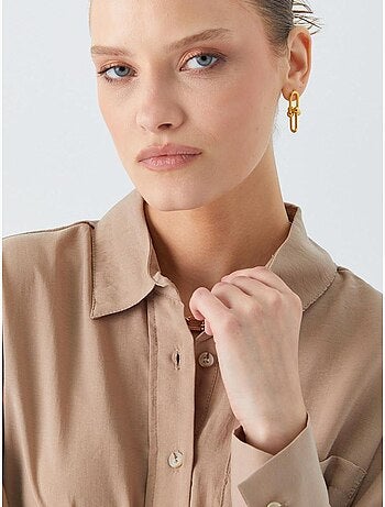 Camicia relaxed fit con taschino mixray