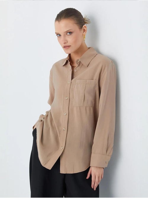Camicia relaxed fit con taschino mixray - Kiabi Camicia relaxed fit con taschino mixray - Kiabi