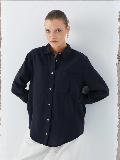 Camicia relaxed fit con taschino mixray - Kiabi Camicia relaxed fit con taschino mixray - Kiabi