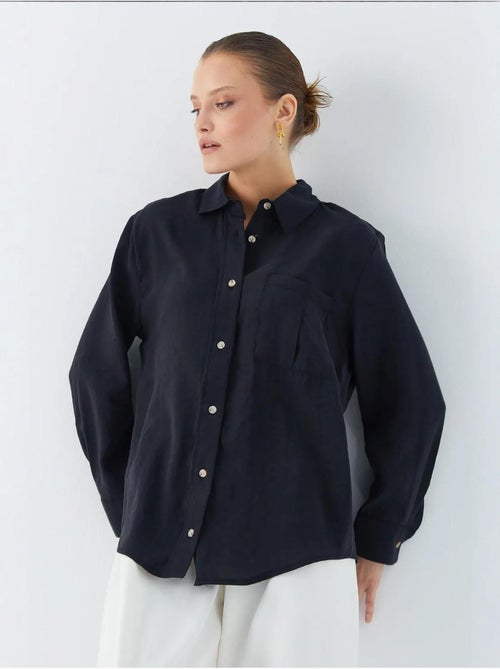 Camicia relaxed fit con taschino mixray - Kiabi Camicia relaxed fit con taschino mixray - Kiabi