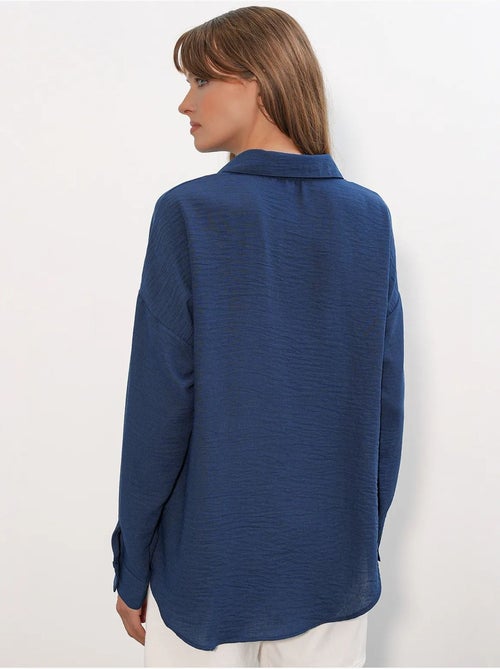 Camicia ricamata a maniche lunghe con chiusura a bottoni bdart - Kiabi Camicia ricamata a maniche lunghe con chiusura a bottoni bdart - Kiabi