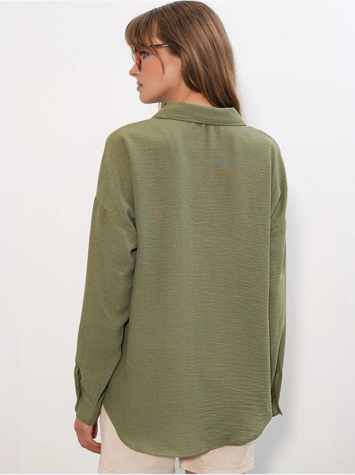 Camicia ricamata a maniche lunghe con chiusura a bottoni bdart - Kiabi