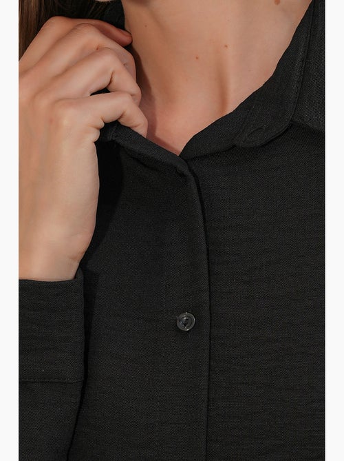 Camicia ricamata a maniche lunghe con chiusura a bottoni bdart - Kiabi