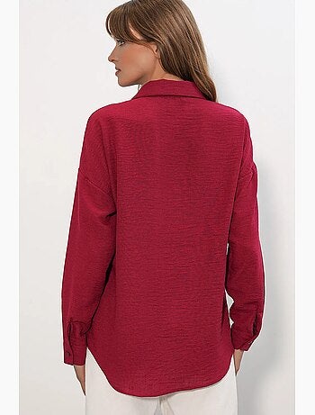 Camicia ricamata a maniche lunghe con chiusura a bottoni bdart