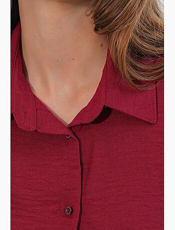 Camicia ricamata a maniche lunghe con chiusura a bottoni bdart