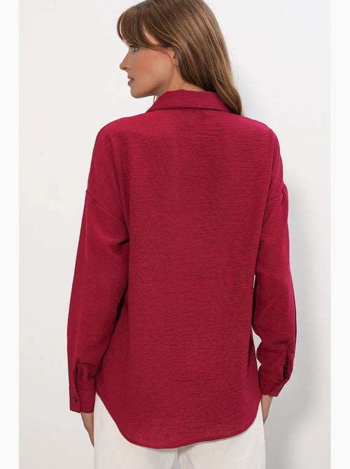 Camicia ricamata a maniche lunghe con chiusura a bottoni bdart - Kiabi Camicia ricamata a maniche lunghe con chiusura a bottoni bdart - Kiabi