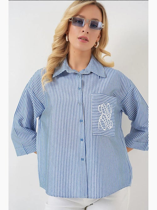 Camicia ricamata con tasca singola bdart - Kiabi