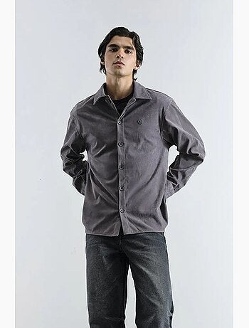 Camicia ricamata regular fit a maniche lunghe giesto