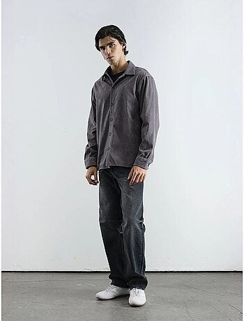 Camicia ricamata regular fit a maniche lunghe giesto