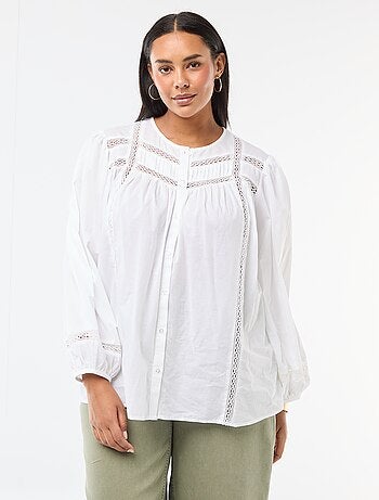 Camicia romantica in cotone