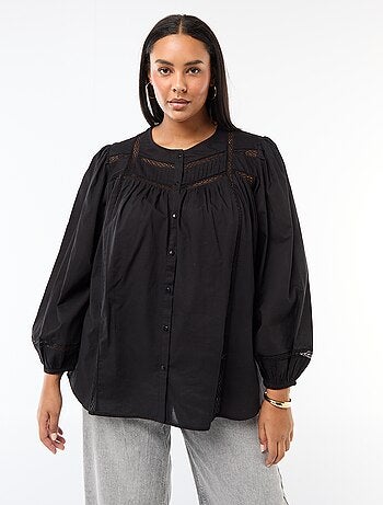 Camicia romantica in cotone