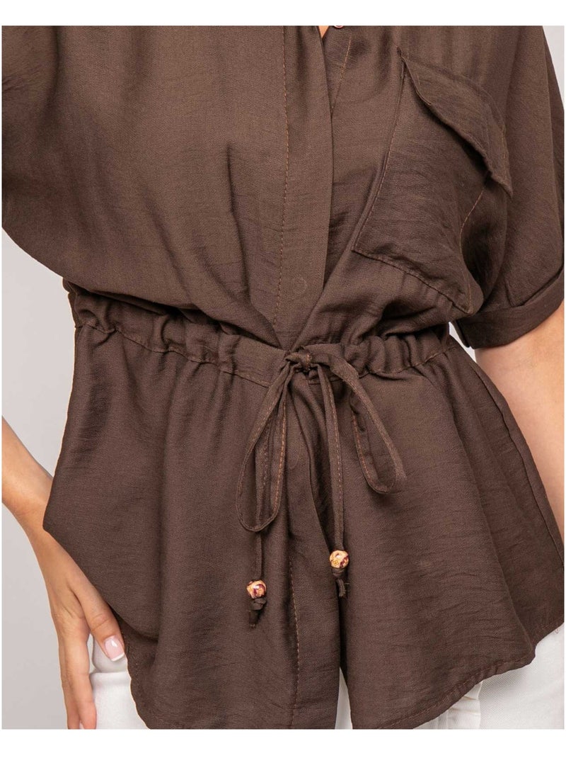 Camicia sahariana ORWIN Marrone - Kiabi