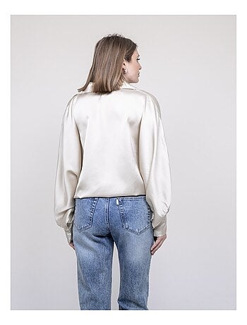 Camicia satin à nouer OBANA