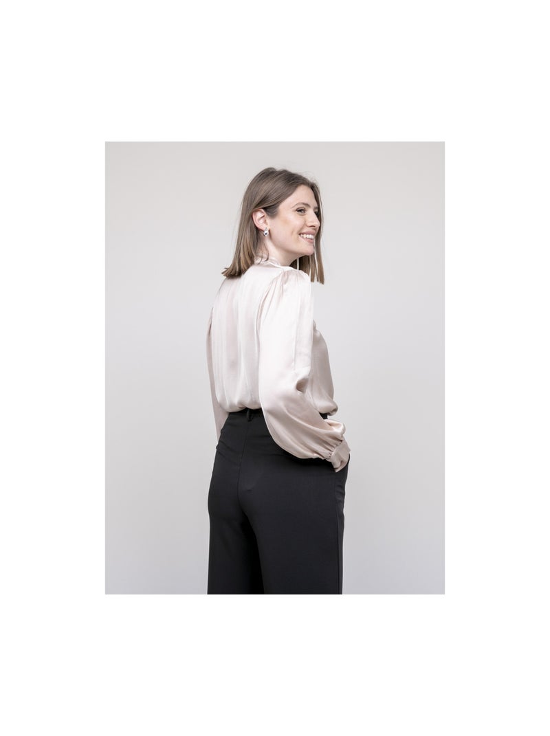 Camicia satinata ODINA Beige - Kiabi