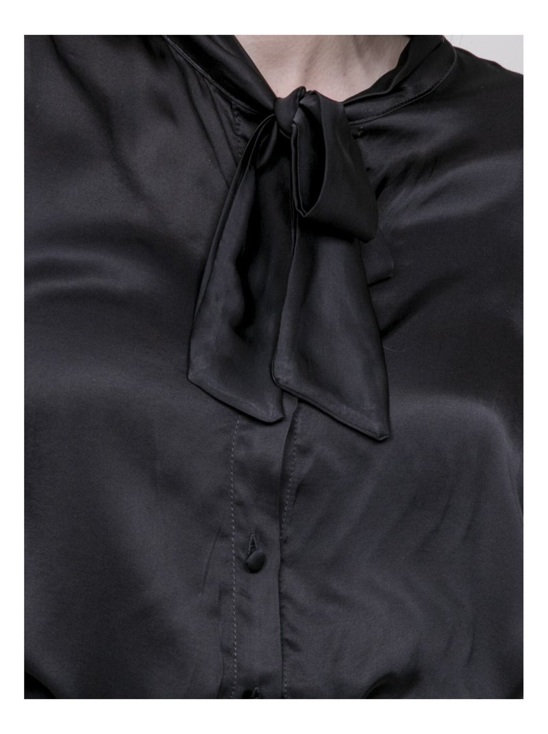 Camicia satinata ODINA Nero - Kiabi