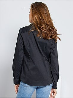 Camicia sciancrata popeline stretch - Kiabi