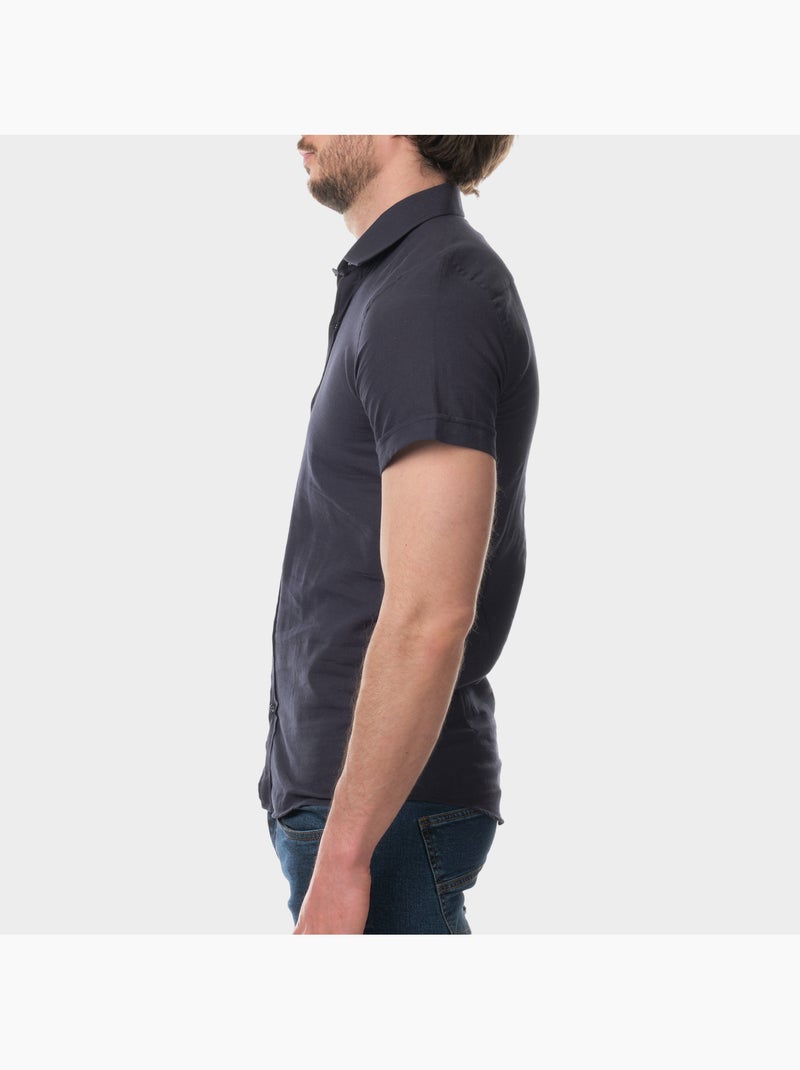 Camicia semplice a maniche corte Blu marino - Kiabi