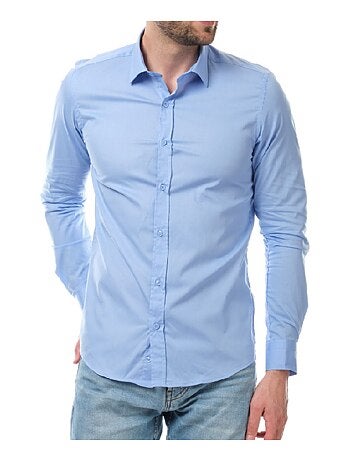 Camicia semplice a maniche lunghe