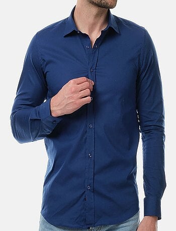 Camicia semplice a maniche lunghe