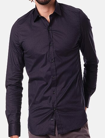 Camicia semplice a maniche lunghe
