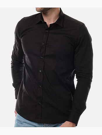 Camicia semplice a maniche lunghe