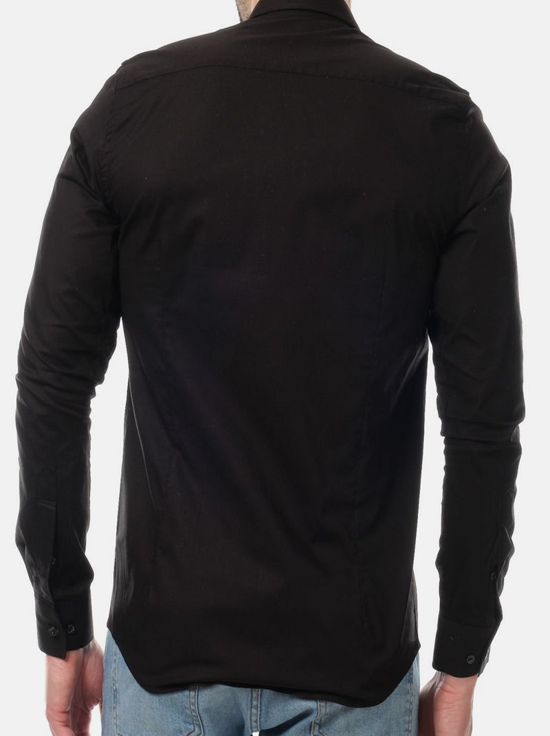 Camicia semplice a maniche lunghe Nero - Kiabi