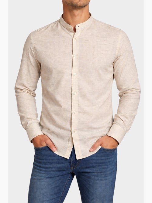 Camicia semplice con colletto alla coreana - Kiabi Camicia semplice con colletto alla coreana - Kiabi