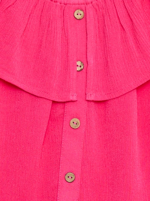 Camicia senza maniche abbottonata con volant - Kiabi