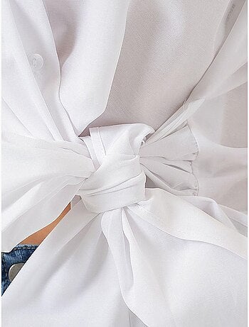 Camicia senza maniche con nodo frontale bdart