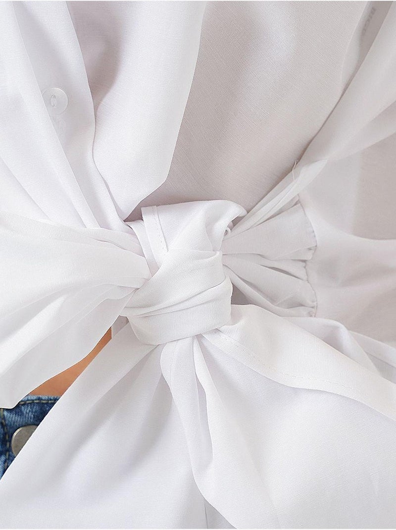 Camicia senza maniche con nodo frontale bdart Bianco - Kiabi