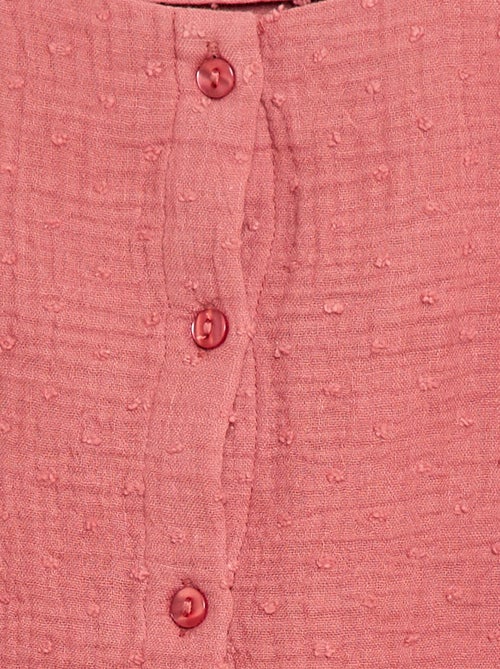 Camicia senza maniche in doppia garza di cotone - Kiabi