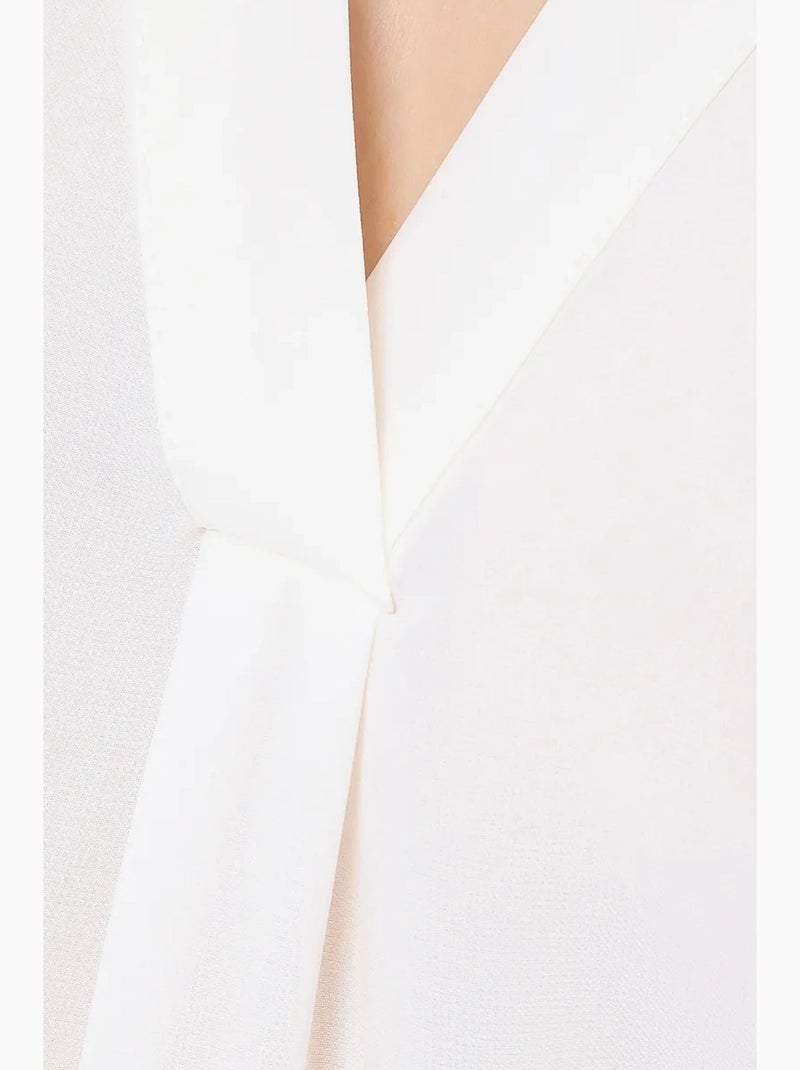 Camicia senza maniche semitrasparente con scollo a v hiccup Bianco - Kiabi