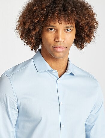 Camicia slim camicia collo italiano - camicia collo italiano -