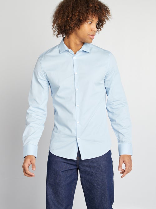 Camicia slim camicia collo italiano - camicia collo italiano - - Kiabi