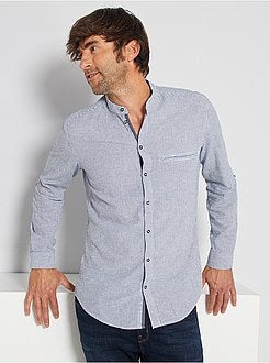 Camicia slim colletto alla coreana - Kiabi