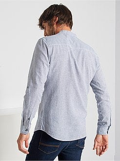 Camicia slim colletto alla coreana - Kiabi