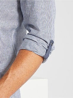 Camicia slim colletto alla coreana - Kiabi