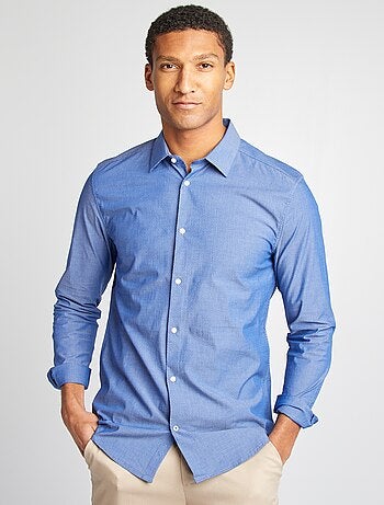 Camicia slim con motivo