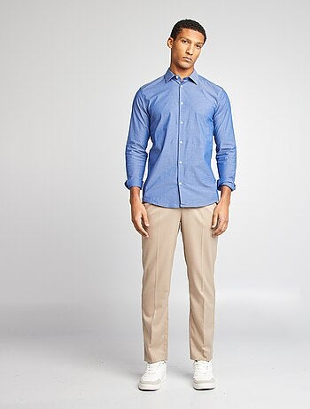 Camicia slim con motivo