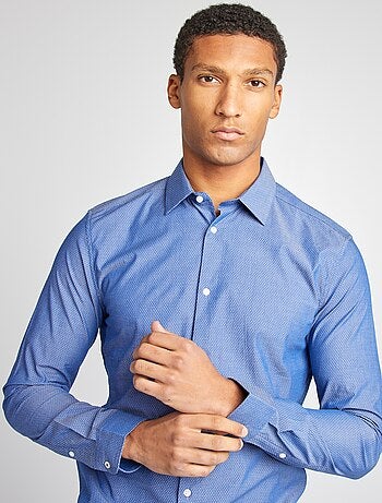 Camicia slim con motivo