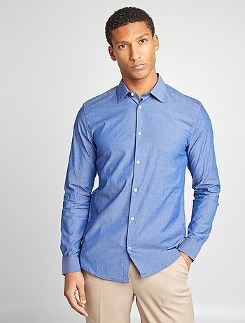Camicia slim con motivo