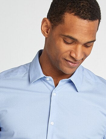 Camicia slim con motivo