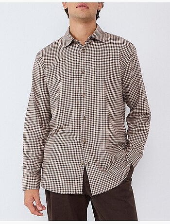 Camicia slim con motivo, mo fashion