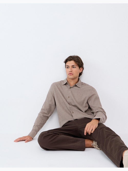Camicia slim con motivo, mo fashion - Kiabi Camicia slim con motivo, mo fashion - Kiabi
