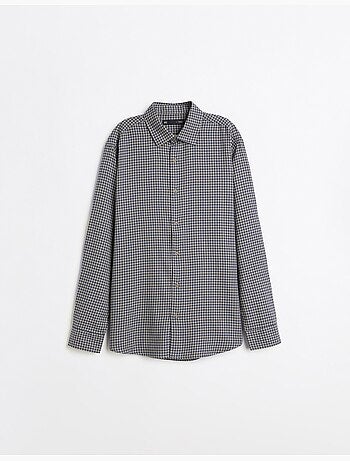 Camicia slim con motivo, mo fashion