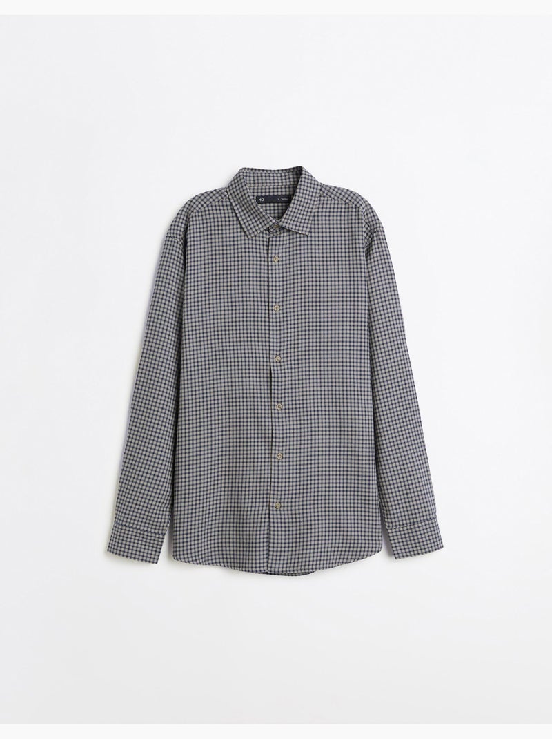 Camicia slim con motivo, mo fashion Verde - Kiabi