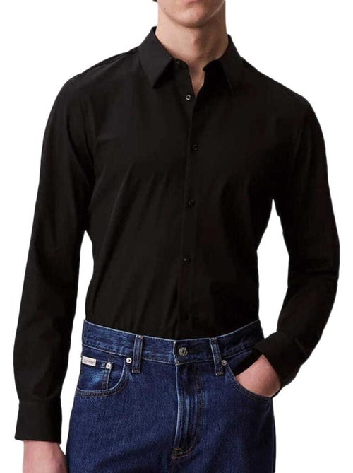 Camicia Slim Elasticizzata da Uomo Calvin Klein Jeans Tech - Kiabi Camicia Slim Elasticizzata da Uomo Calvin Klein Jeans Tech - Kiabi