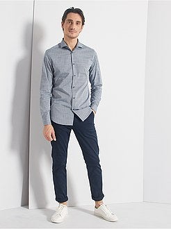 Camicia slim in cotone dobby - Kiabi