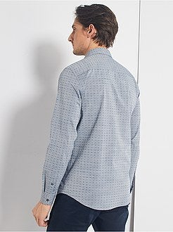 Camicia slim in cotone dobby - Kiabi