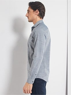 Camicia slim in cotone dobby - Kiabi